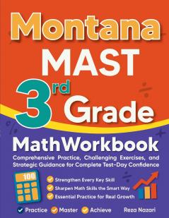 Montana MAST 3rd Grade Math Workbook
