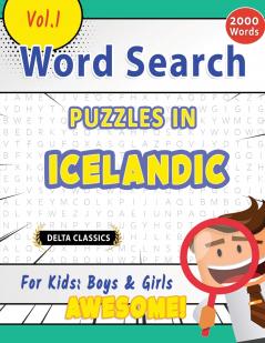 WORD SEARCH PUZZLES IN ICELANDIC FOR KIDS
