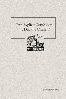 An Explicit Confession . . . Due the Church