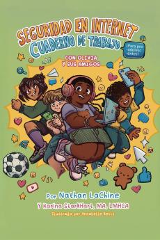 Libro de ejercicios de seguridad en Internet para preadolescentes con Olivia y amigos