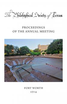 Philosophical Society of Texas Proceedings of the Annual Meeting