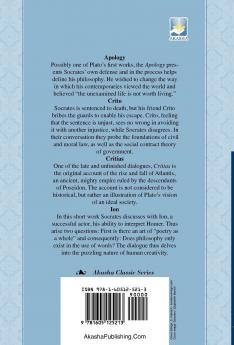 Apology Crito Critias and ION Dialogues of Plato