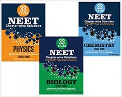 33 Years NEET Chapter wise solutions with NCERT Reference for Physics Chemistry and Biology Package_Combo