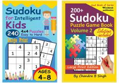 Sudoku Puzzle Game Book Volume 2+Sudoku for Intelligent Kids