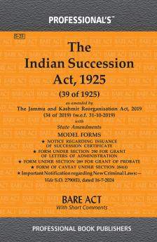 Indian Succession Act 1925 as amended by Jammu and Kashmir Reorganisation Act 2019