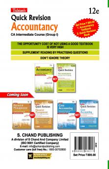 Tulsians: Quick Revision for Accountancy for CA Intermediate Course (Group I)