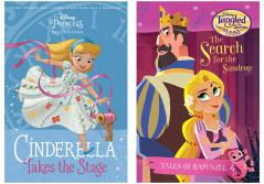 Enchanting Beginnings & Tangled Adventures Combo: Cinderella Takes the Stage & Tales of Rapunzel #4: The Search for the Sundrop