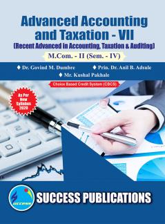 Recent Advances in Accounting Taxation and Auditing (Account-VII) (403)M.Com Sem-IV