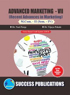 Recent Advances in Marketing (Marketing-VII) (417)M.Com Sem-IV