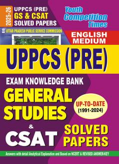 2025-26 UPPCS Pre GS & CSAT General Studies Solved Papers 866 1495 E.