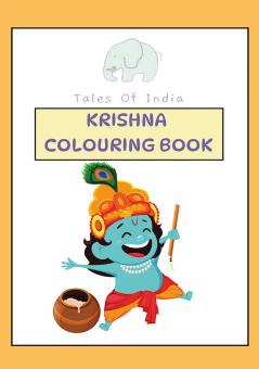 Krishna Coloring Book with Bhagavad Gita Shloka Gift for Children for painting drawing - 3 to 10 years old