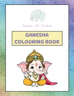 Ganesha Coloring Book with Shloka Gift for Children for painting drawing - 3 to 10 years old