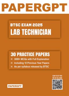BTSC Lab Technician Exam 2025 | 30 Practice Sets with Prevoius Year Question Papers | 3000+ MCQ with Full Explanation