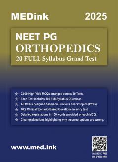 NEET PG Orthopedics 20 Grand Test 2025 Edition
