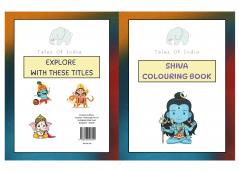 Shiva Coloring Book with Shloka Gift for Children for painting drawing - 3 to 10 years old