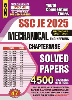 2025-26 SSC JE Mechanical Engineering  Solved Papers 656 995 E.