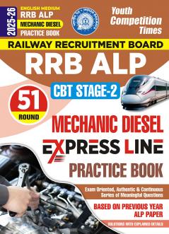 2025-26 RRB ALP CBT Stage-2 Mechanic Diesel  Practice Book 208 395 E .