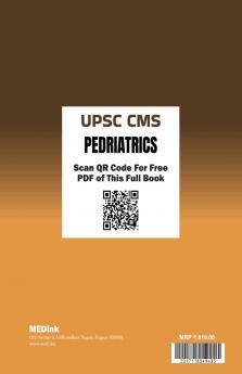 UPSC CMS Pedriatrics (Book 3 of 6) | Chapterwise Question Bank | 2000+ Plus MCQ with Explanation