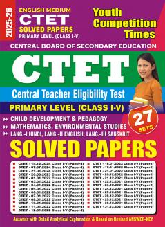 2025-26 CTET Primary Level Class I-V Solved Papers 816 995 E.