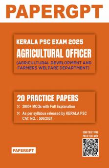 KPSC Agricultural Officer Exam 2025 | 20 Practice Sets | 2000+ MCQ with Full Explanation
