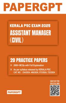 KPSC Assistant Manager (Civil) Exam 2025 | 20 Practice Sets | 2000+ MCQ with Full Explanation