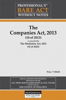 Companies Act 2013 (18 of 2013) as amended by The Mediation Act2023(32 of 2023)