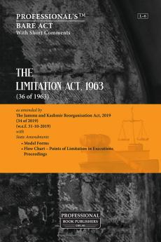 Limitation Act 1963 as amended by Jammu and Kashmir Reorganisation Act 2019