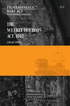 Weekly Holidays Act 1942