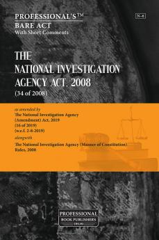 National Investigation Agency Act 2008 alongwith Rules & Acts