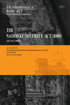 National Security Act 1980 as amended by Jammu and Kashmir Reorganisation Act 2019