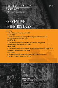 Preventive Detention Laws containing 4 Acts