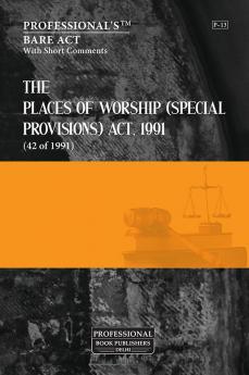 Places of Worship (Special Provisions) Act 1991