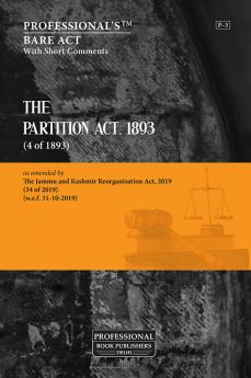 Partition Act 1893  as amended by Jammu and Kashmir Reorganisation Act 2019