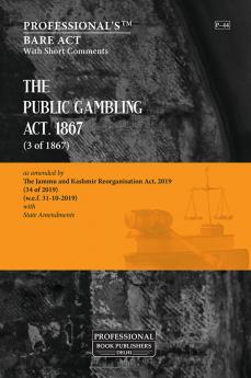 Public Gambling Act 1867 as amended by Jammu and Kashmir Reorganisation Act 2019