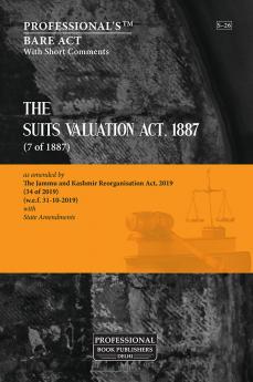 Suits Valuation Act 1887 as amended by Jammu and Kashmir Reorganisation Act 2019