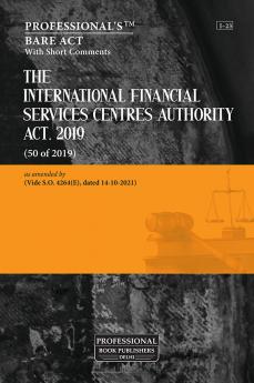 The International Financial Services Centres Authority Act 2019 (50 of 2019)