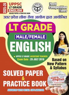 2025-26 UPPSC LT Grade English Solved Papers & Practice Book 208 395 E.