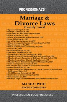 PROFESSIONAL's Marriage & Divorce Laws (Family Laws)