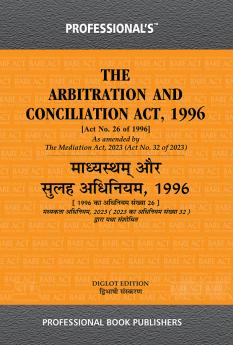 PROFESSIONAL'S Arbitration and Conciliation Act 1996 Bare Act Diglot Edition Hindi English