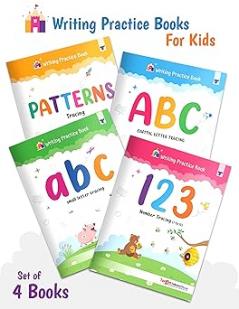 Writing Practice Book (Patterns Tracing Capital Letter Tracing Small letter tracing Number Tracing 1 to 10)