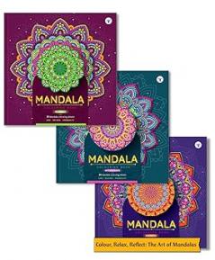 Mandala Colouring Books 1 2 and 3 Combo of 3 Books