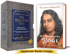 Autobiography of a yogi English Hardcover + Yoga of the Bhagavad Gita Eng