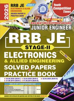 2025-26 RRB JE Stage-II Electronics & Allied Engineering Solved Papers and Practice Book 304 595 E.