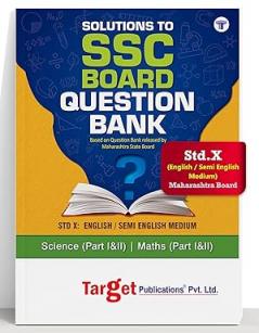 Std 10 Question Bank Solutions - Maths 1 & 2 and Science 1 & 2 | Question Bank Released by SSC Maharashtra State Board | Std X English and Semi English Medium [Paperback] TARGET PUBLICATIONS [Paperback] TARGET PUBLICATIONS