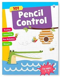 101 Pencil Control | Tracing Book for Kids Age 2+ Years | Handwriting Practice Book | Tracing Colouring Shapes & Fun Activities