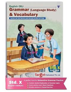 Std 10 English Grammar & Vocabulary Book | X English Medium | Includes Language Study Vocabulary Idioms & Proverbs | Based on SSC Maharashtra State Board Paper Pattern TARGET PUBLICATIONS