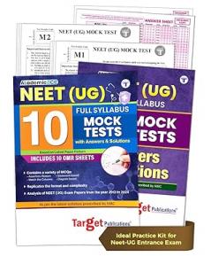 NEET Mock Test Papers for 2025 Exam | Full Syllabus Based on New Paper Pattern NTA | Includes 10 NEET UG Practice Model Test Papers OMR Sheets with Solutions Booklet