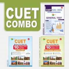 CUET Combo - NTA CUET UG General Test Book NTA CUET Science Practice Paper (PCM) & NTA CUET English Language Practice Paper (Common University Entrance Test 2022)