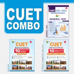 CUET Combo - NTA CUET UG General Test Book NTA CUET Science Practice Paper (PCB) & NTA CUET English Language Practice Paper (Common University Entrance Test 2022)