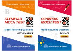 COMBO PACK: OLYMPIAD MOCK TEST 20-20 - Mathematics & Science for CLASS 4 [Set of 2 Books]